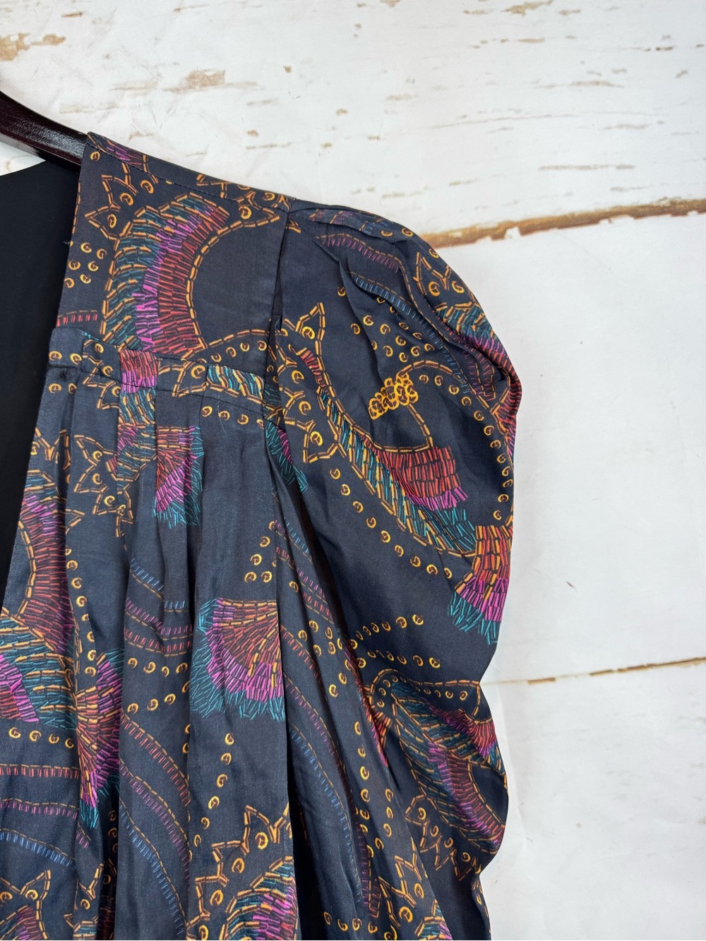 Farm Rio | Bird Pattern Wrap Dress, XL - Picture 5 of 12